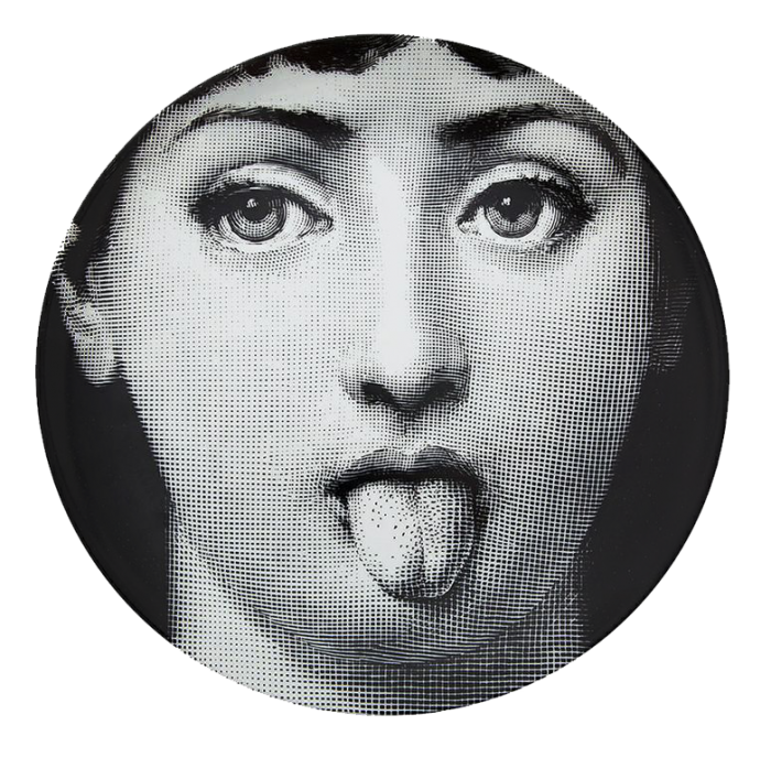 Декоративная тарелка Fornasetti 082 Черный Декоративная тарелка Fornasetti 082 Черный в Саратове | Loft Concept