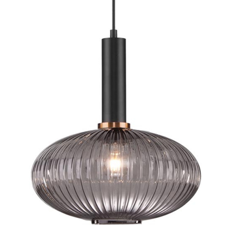 Светильник Ferm Living chinese lantern Gray II Серый (Gray) Черный в Саратове | Loft Concept 