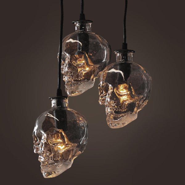 Люстра Череп Glass Skull Pendant  в Саратове | Loft Concept 