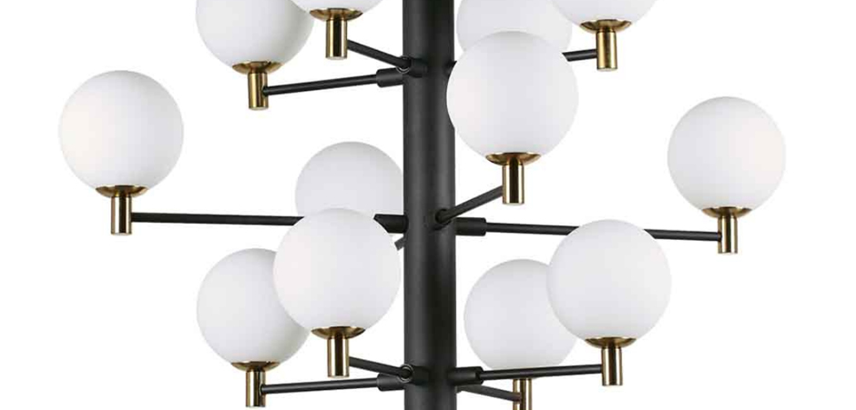 Люстра Italian Globe Abstraction Light White and Black 12 Люстра Italian Globe Abstraction Light White and Black 12 - Loft-Concept в Саратове