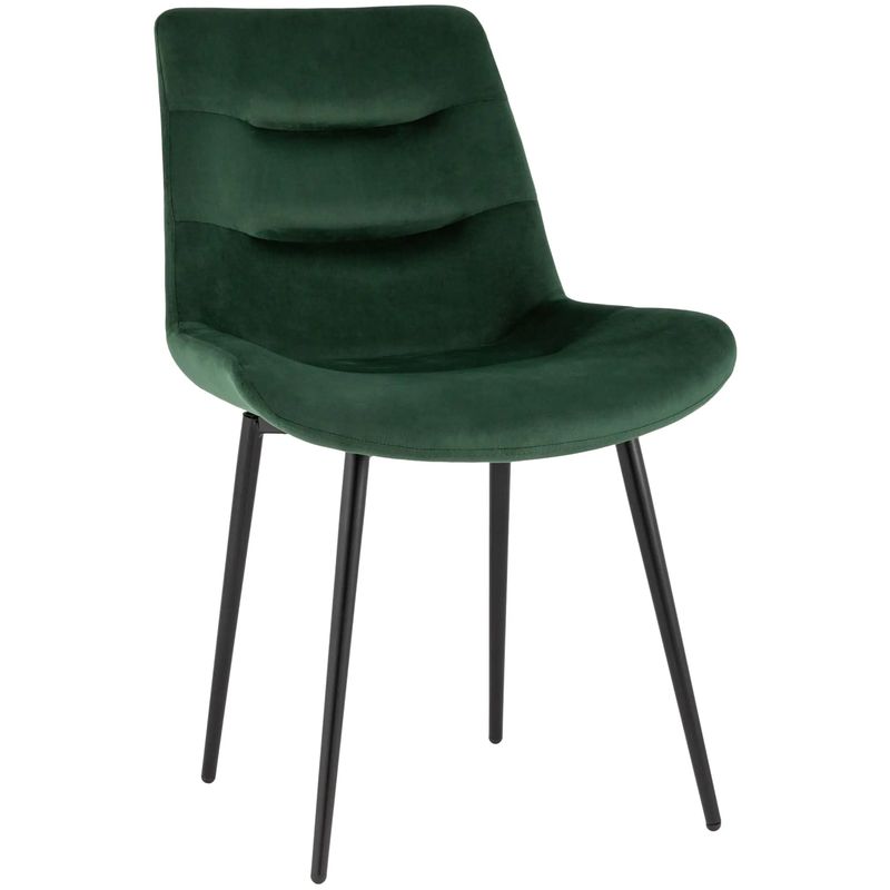 Стул Austin Chair Зеленый Велюр Зеленый Черный Стул Austin Chair Зеленый Велюр Зеленый Черный в Саратове | Loft Concept