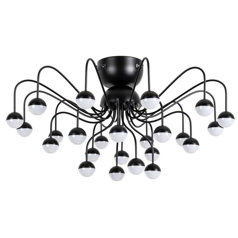 Потолочная люстра Vilelme Chandelier black Черный в Саратове | Loft Concept 