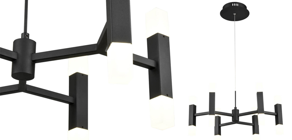 Люстра Rigor & Conciseness Lighting Angular Plafond Black Люстра Rigor & Conciseness Lighting Angular Plafond Black - Loft-Concept в Саратове