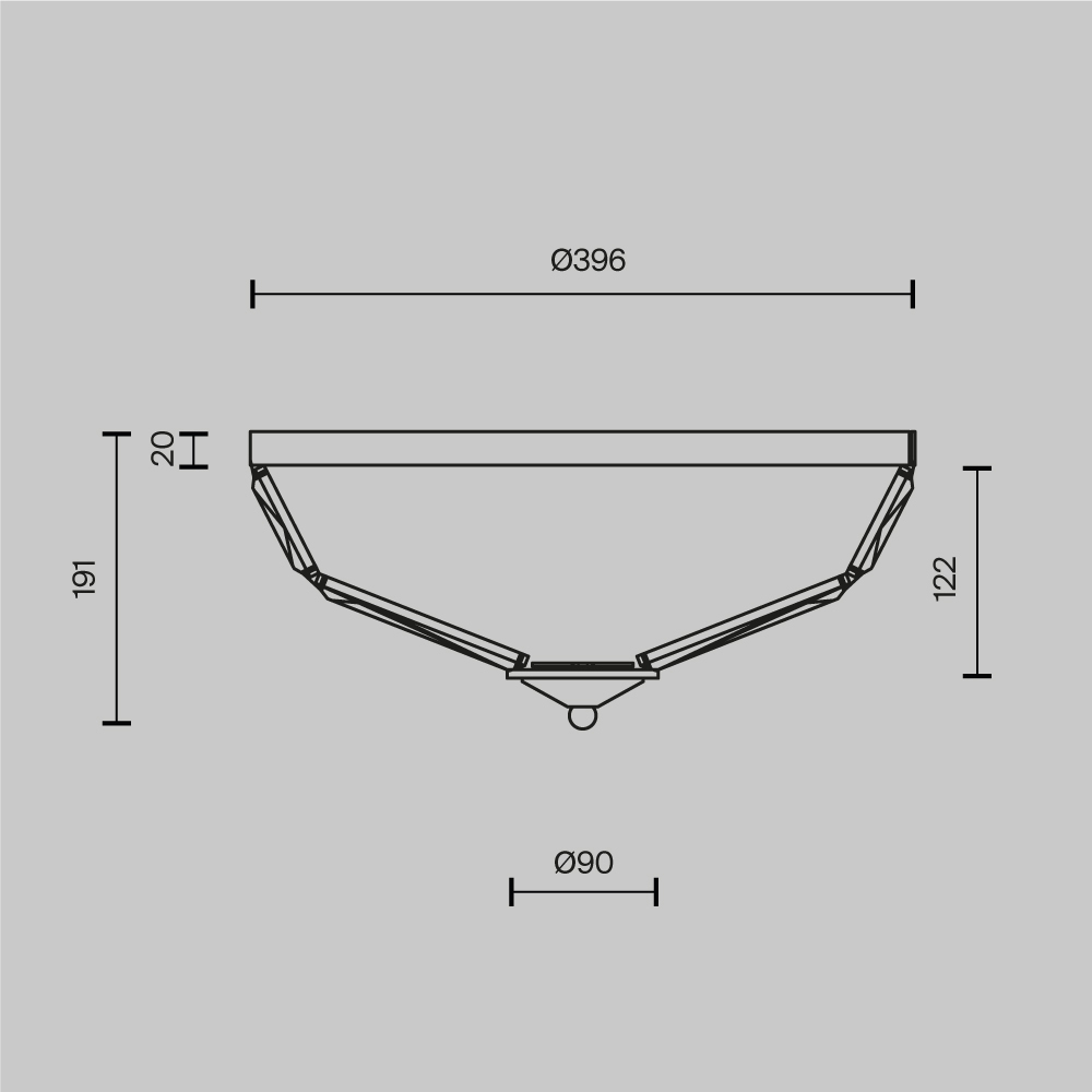 Потолочный светильник Facet E14х4 в Саратове