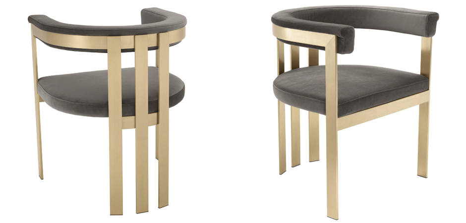 Стул Eichholtz Dining Chair Clubhouse grey Стул Eichholtz Dining Chair Clubhouse grey - Loft-Concept в Саратове