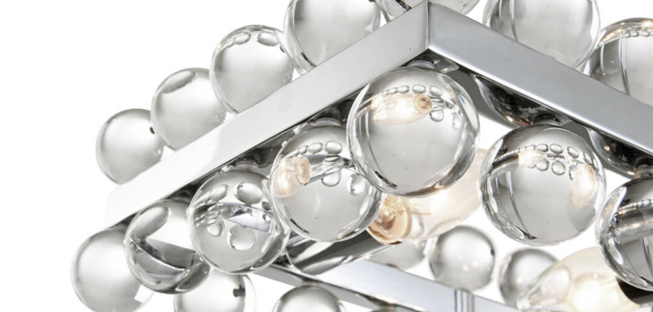 Sacramento Transparent Balls Rectangle Chandelier Sacramento Transparent Balls Rectangle Chandelier - Loft-Concept в Саратове