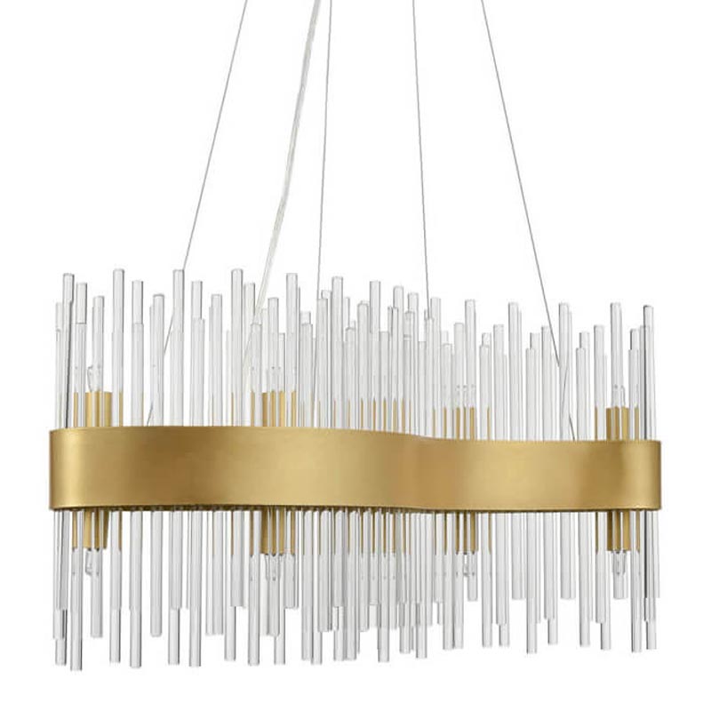 Люстра Nembus Chandelier 60 gold Прозрачный (Transparent) Золотой в Саратове | Loft Concept 