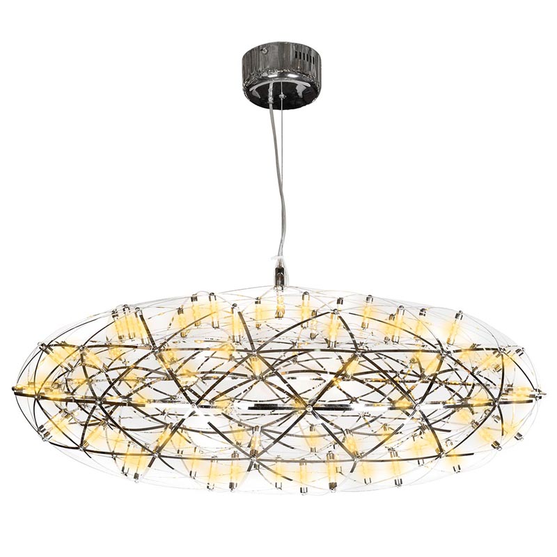 Люстра Moooi 3D Sphere Oval Yellow lamp L Хром в Саратове | Loft Concept 