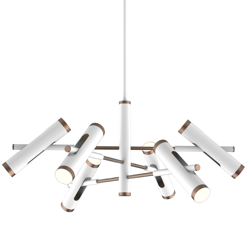 Люстра Rainer Chandelier white Белый Золотой в Саратове | Loft Concept 