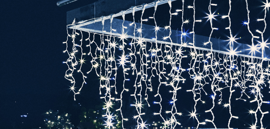 Светодиодная Гирлянда-Бахрома с Белым светом - Loft-Concept в Саратове