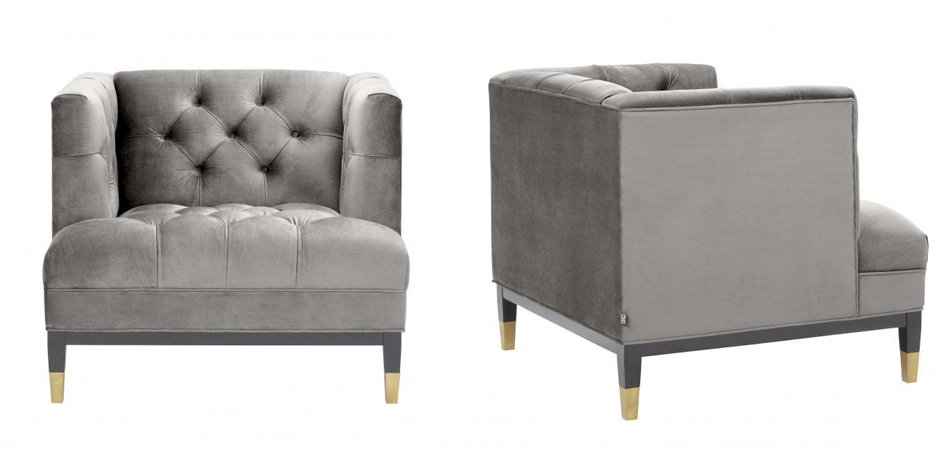 Кресло Eichholtz Chair Castelle Grey Кресло Eichholtz Chair Castelle Grey - Loft-Concept в Саратове