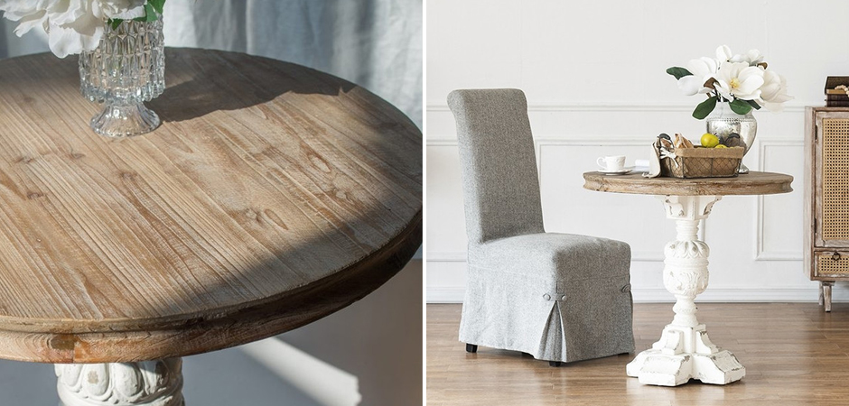 Круглый обеденный стол Aged Wood Круглый обеденный стол Aged Wood - Loft-Concept в Саратове