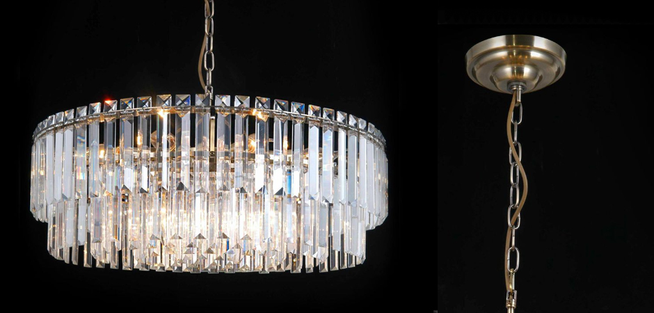Люстра Odeon Chandelier Прозрачное Стекло диаметр 62 Люстра Odeon Chandelier Прозрачное Стекло диаметр 62 - Loft-Concept в Саратове