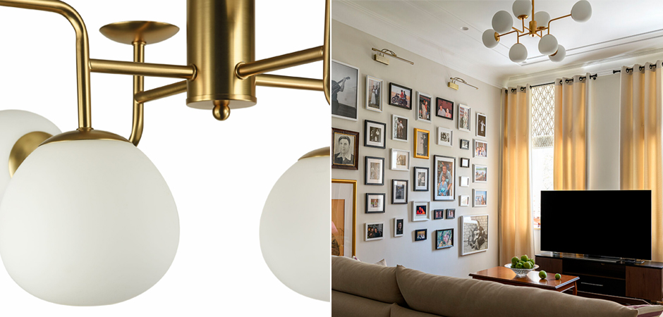 Люстра Tiepolo Ball Chandelier Gold 8 Люстра Tiepolo Ball Chandelier Gold 8 - Loft-Concept в Саратове