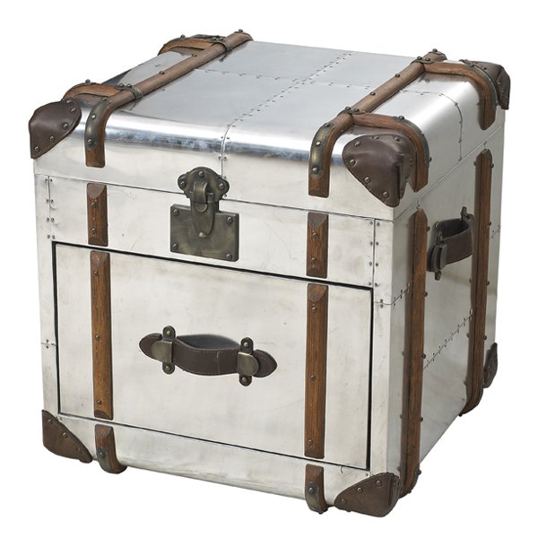 RH Polished Aluminum Trunks  Хром Коричневый винтаж в Саратове | Loft Concept 