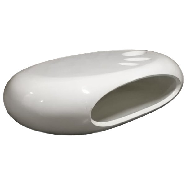 Кофейный стол Oval Capsule Белый в Саратове | Loft Concept 