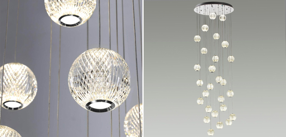 Каскадная люстра Crystal Globule Хром Каскадная люстра Crystal Globule Хром - Loft-Concept в Саратове