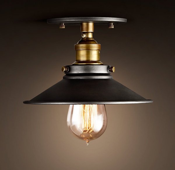 Потолочный светильник 20th c.Factory Filament Metal  в Саратове | Loft Concept 