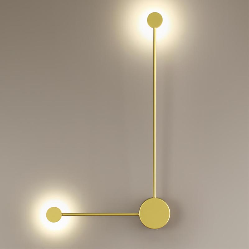 Бра Pin Wall Light Gold Angle Золотой в Саратове | Loft Concept 