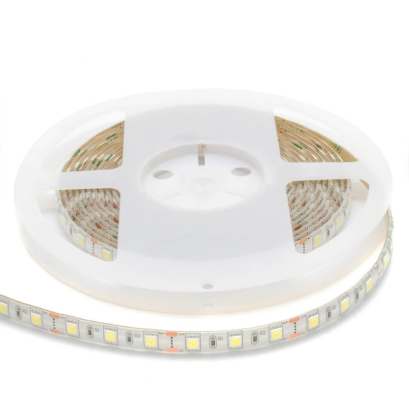 Светодиодная влагозащищенная лента 14,4W/m 60Led/m 5050SMD холодный белый 1M Белый в Саратове | Loft Concept 