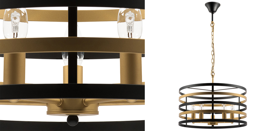 Люстра Gold Stripes Chandelier 5 Люстра Gold Stripes Chandelier 5 - Loft-Concept в Саратове