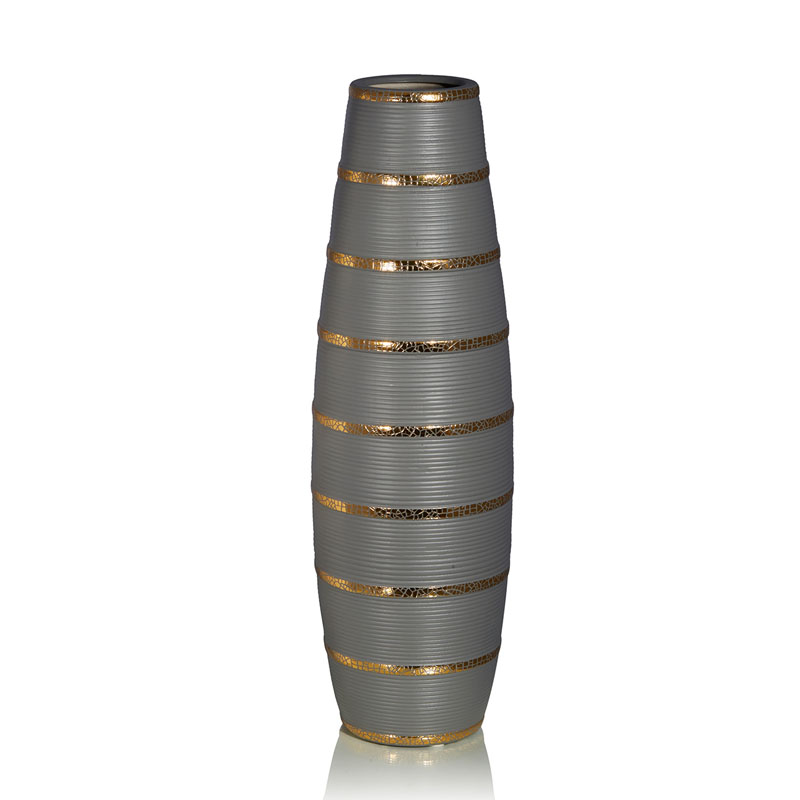 Ваза Vase Beehive gray Серый Золотой в Саратове | Loft Concept 