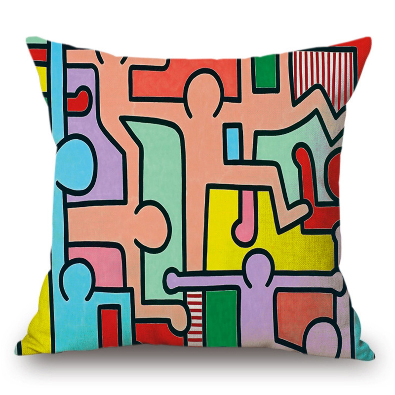 Подушка Keith Haring 7 Мульти в Саратове | Loft Concept 