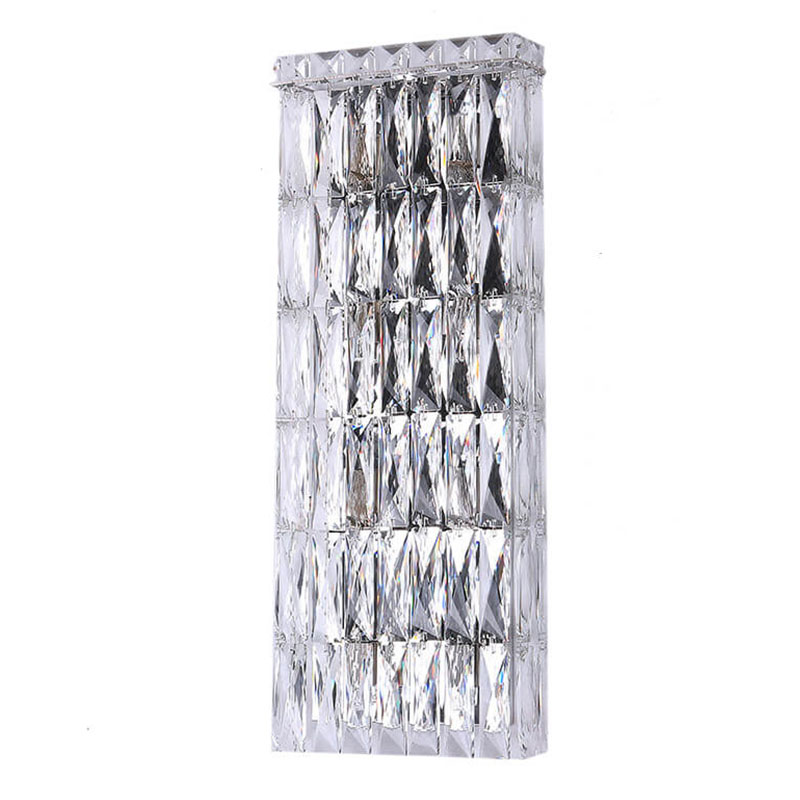 Бра Crystal Regena Chrome Wall Lamp 8 Хром Прозрачный (Transparent) в Саратове | Loft Concept 