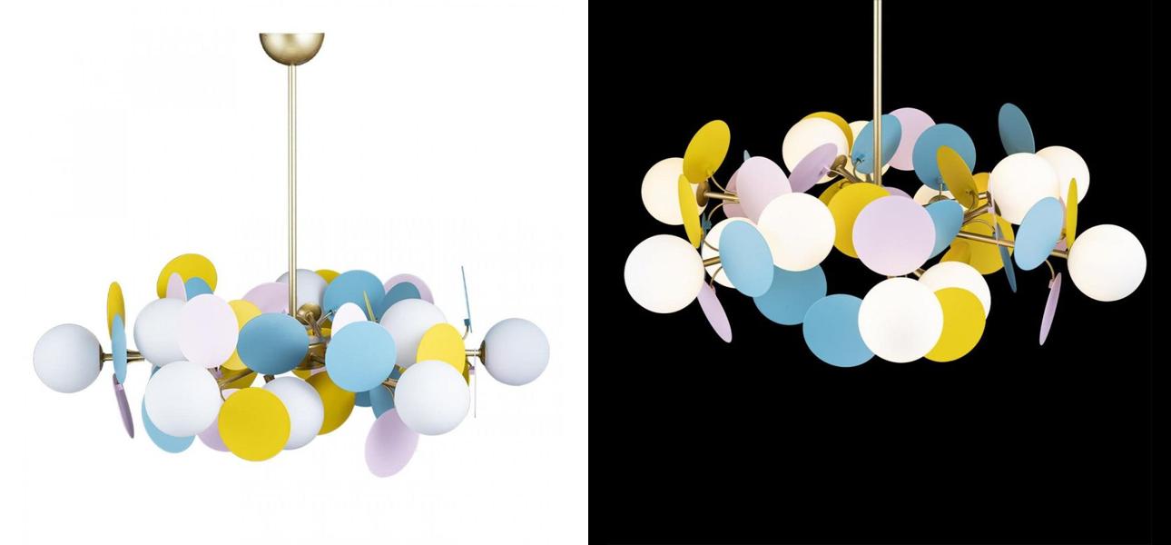 Люстра MATISSE Chandelier multicolor 12 ламп - фото