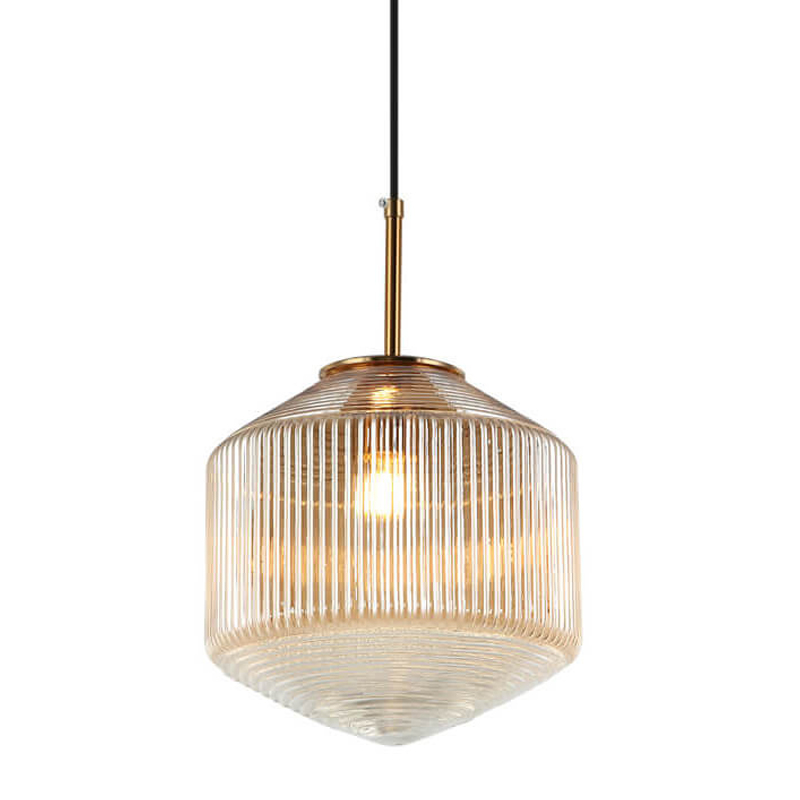 Подвесной светильник Clear Glass Pendant gold Бронза Золотой в Саратове | Loft Concept 