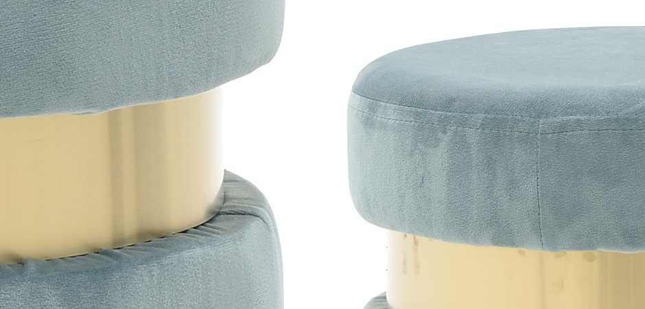 Пуф Golden Belt Pale Blue Пуф Golden Belt Pale Blue - Loft-Concept в Саратове