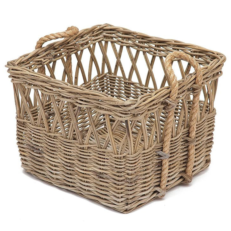 Корзина из ротанга Rattan Wicker Basket Древесина в Саратове | Loft Concept 