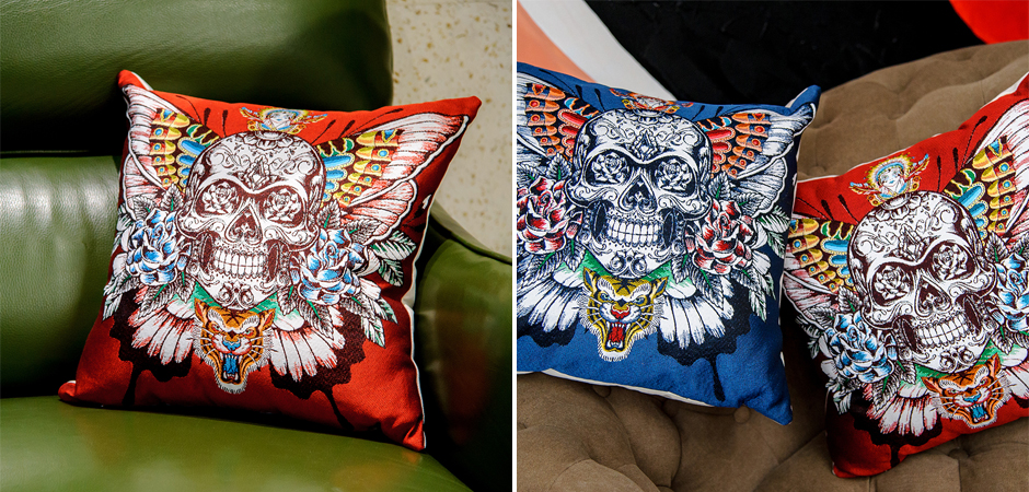 Декоративная подушка Ghost Rider Red Декоративная подушка Ghost Rider Red - Loft-Concept в Саратове