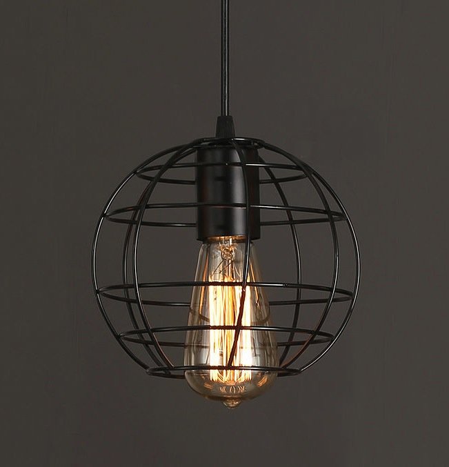Cветильник Loft Nest Cage №3 Черный Cветильник Loft Nest Cage №3 Черный в Саратове | Loft Concept