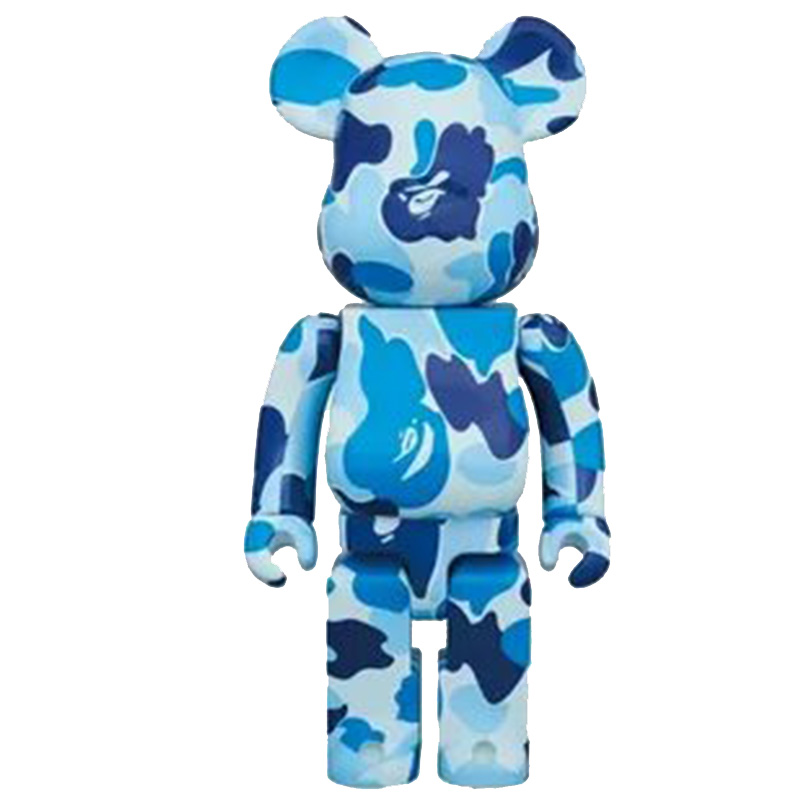 Статуэтка Bearbrick Camouflage Blue Синий Голубой в Саратове | Loft Concept 