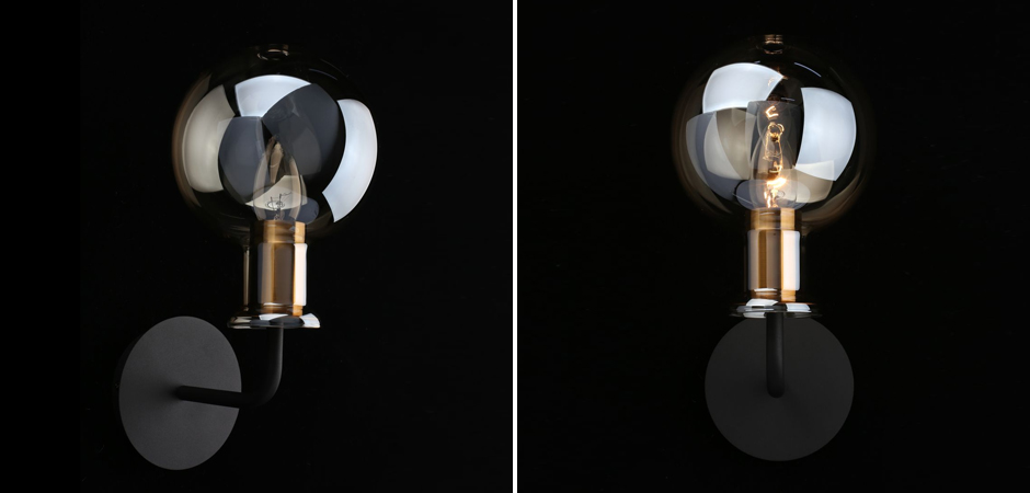 Бра c дымчатым стеклом Champagne Glasss Бра c дымчатым стеклом Champagne Glasss - Loft-Concept в Саратове