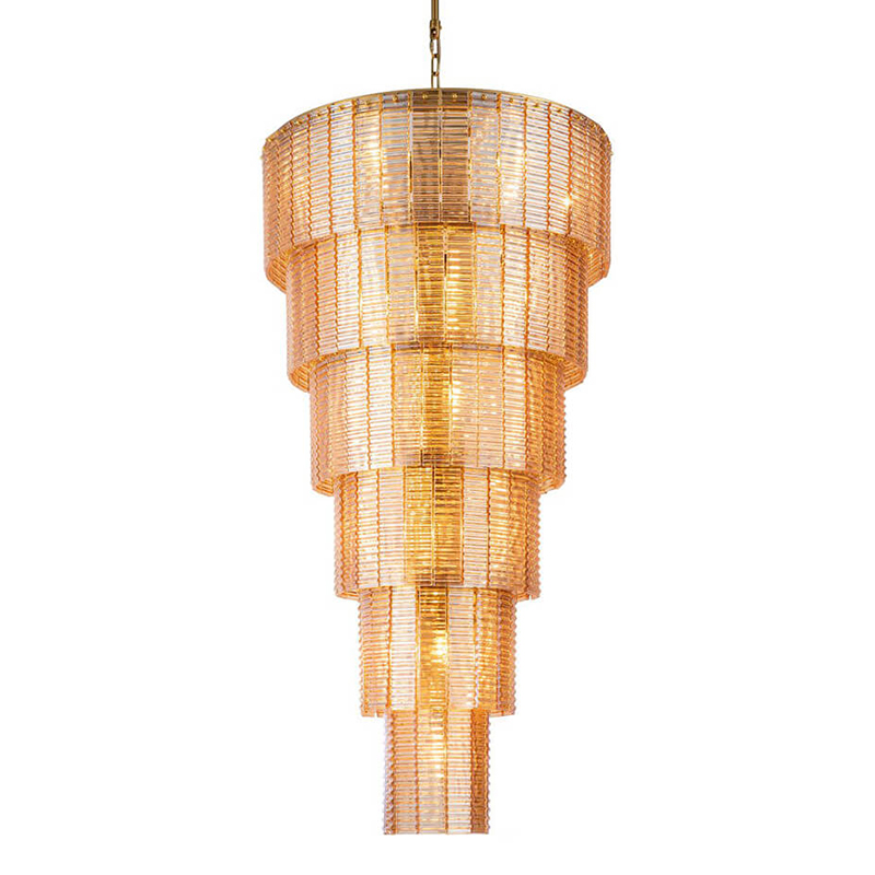 Люстра Branwen Amber Chandelier 71 Золотой Янтарный в Саратове | Loft Concept 