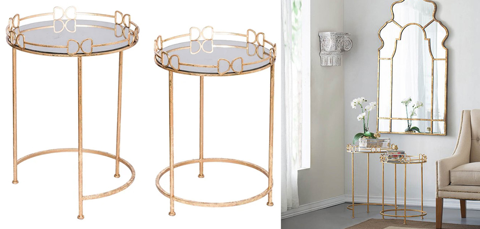 Приставной столик Round Table gold Приставной столик Round Table gold - Loft-Concept в Саратове