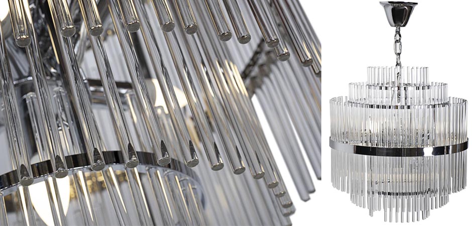 Люстра Hexagon Tube Light Multi-Tiered Chandelier Люстра Hexagon Tube Light Multi-Tiered Chandelier - Loft-Concept в Саратове