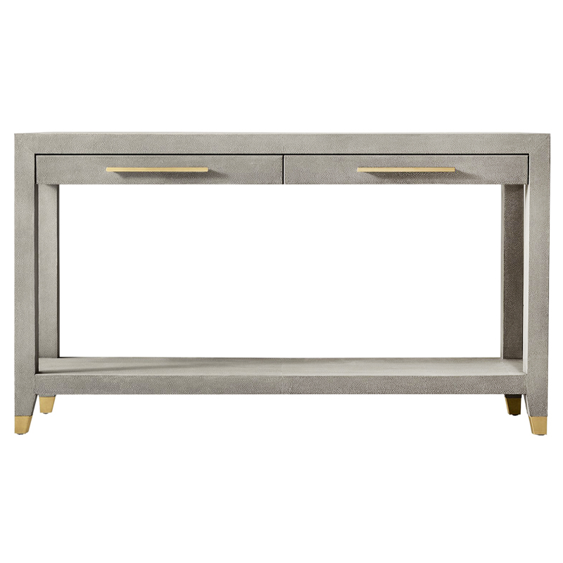 Charles Stingray Texture Console Grey Консоль скат Золотой Серый в Саратове | Loft Concept 