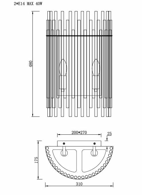 Бра Nembus Chromium Sconces в Саратове