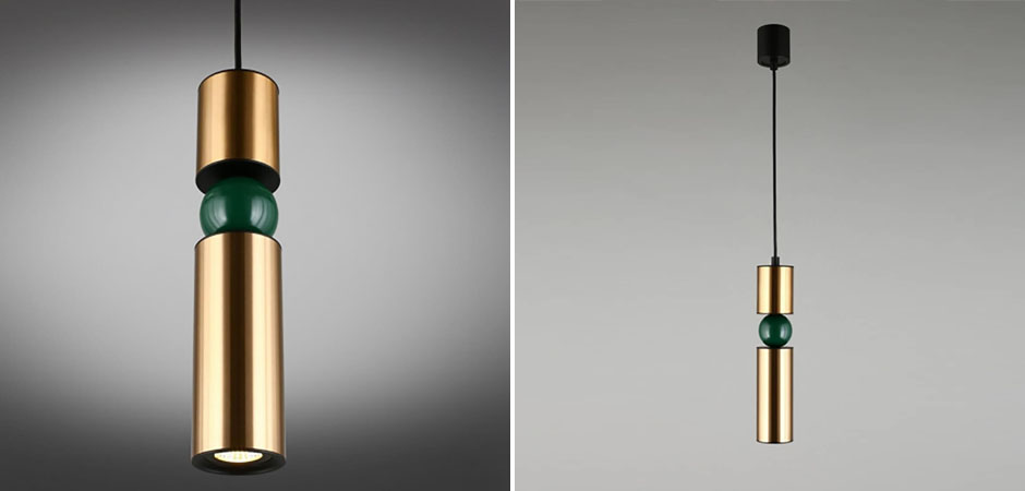 Подвесной светильник Lee Broom Fulcrum Золото и Зеленый цвет Подвесной светильник Lee Broom Fulcrum Золото и Зеленый цвет - Loft-Concept в Саратове