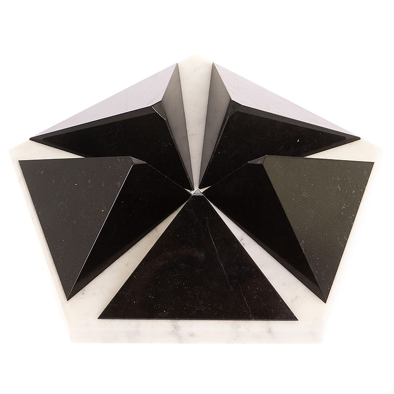 Подставка под шар в виде звезды из натуральных камней Змеевик Мрамор Natural Stone Sphere Stands Белый Черный Подставка под шар в виде звезды из натуральных камней Змеевик Мрамор Natural Stone Sphere Stands Белый Черный в Саратове | Loft Concept