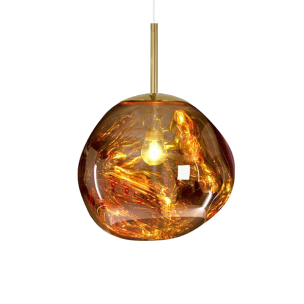 Подвесной светильник Tom Dixon Melt Pendant Gold Золотой Янтарь (Amber) в Саратове | Loft Concept 