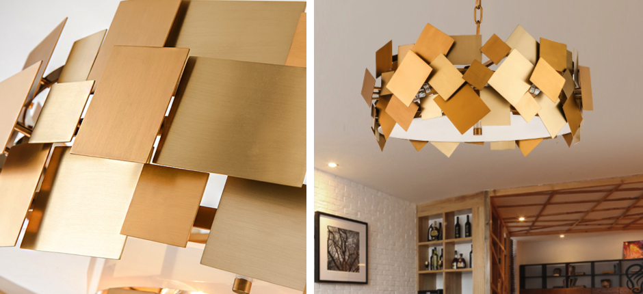Люстра Gold Plate Chandelier 4 Люстра Gold Plate Chandelier 4 - Loft-Concept в Саратове