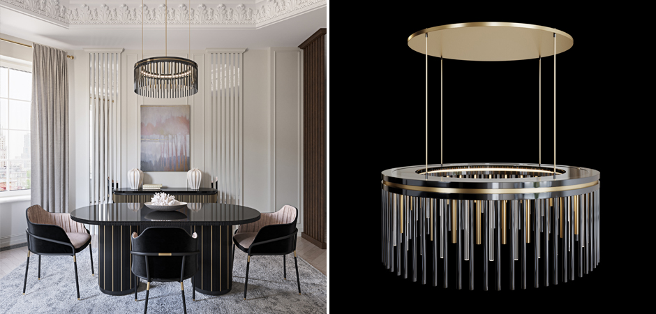 Латунная люстра Coliseum Black Латунная люстра Coliseum Black - Loft-Concept в Саратове