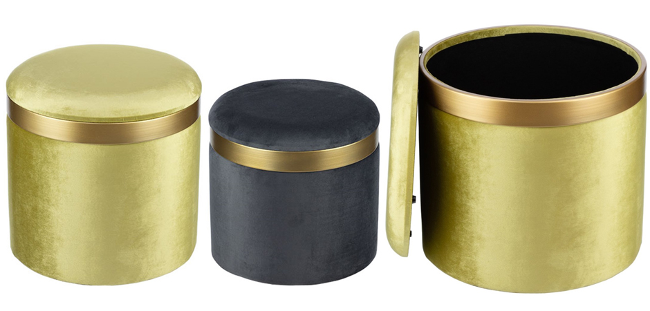 Пуф Golden Belt Pistachio фисташковый Пуф Golden Belt Pistachio фисташковый - Loft-Concept в Саратове