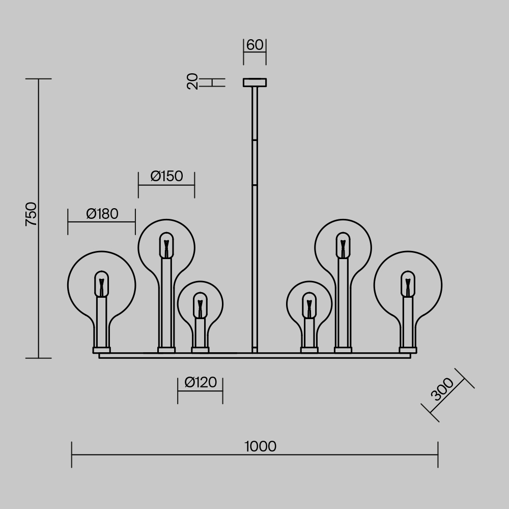 Люстра подвесная Status Е14 в Саратове