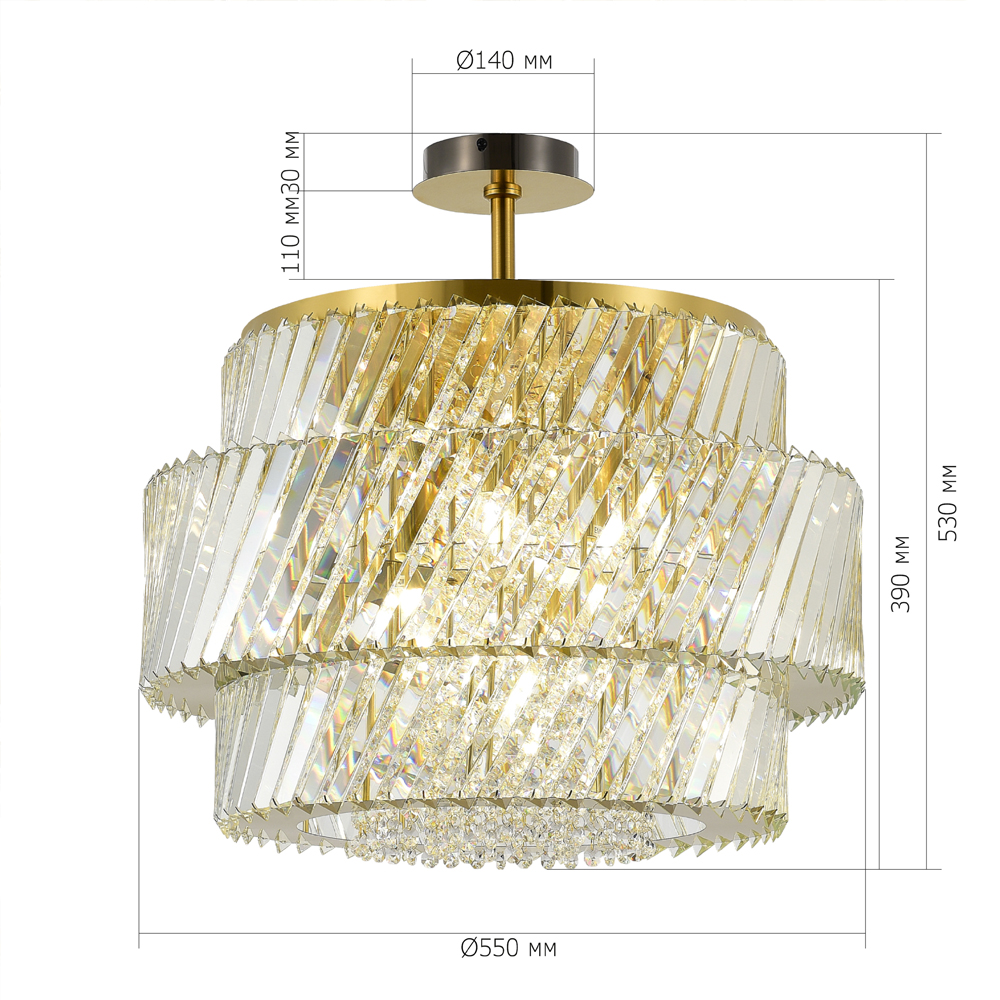 Потолочный светильник в классическом обрамлении Light Connoisseurs Beauty в Саратове