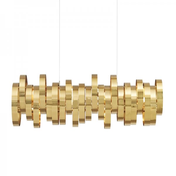 Люстра Brass Belts Chandelier Латунь в Саратове | Loft Concept 